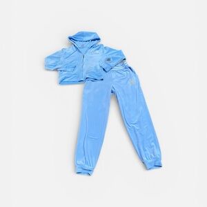 No Boundaries Light Blue Velour Hoodie and Joggers